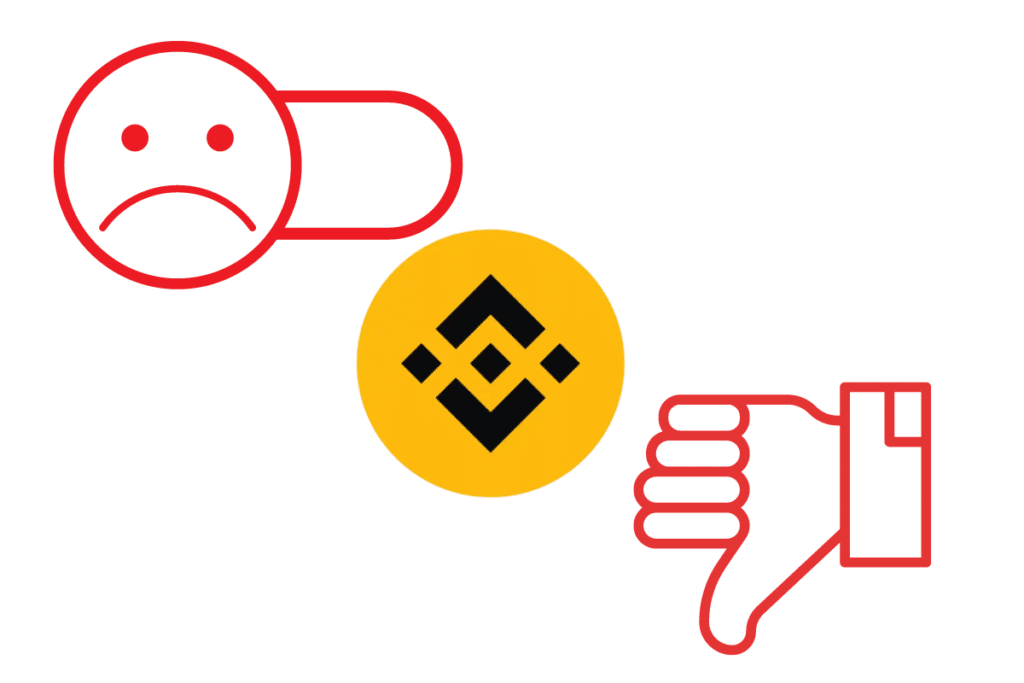 Les avis négatifs à l'encontre de Binance