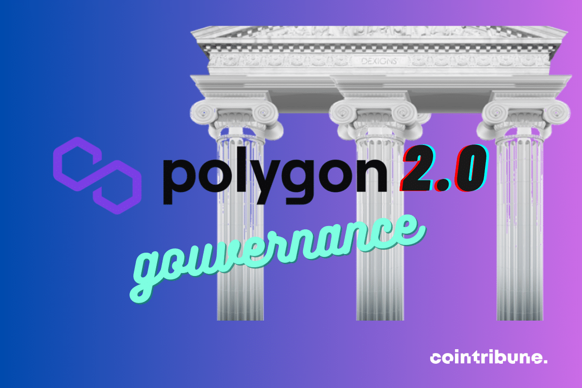 Trois colonnes, logo de Polygon et mention "gouvernance"