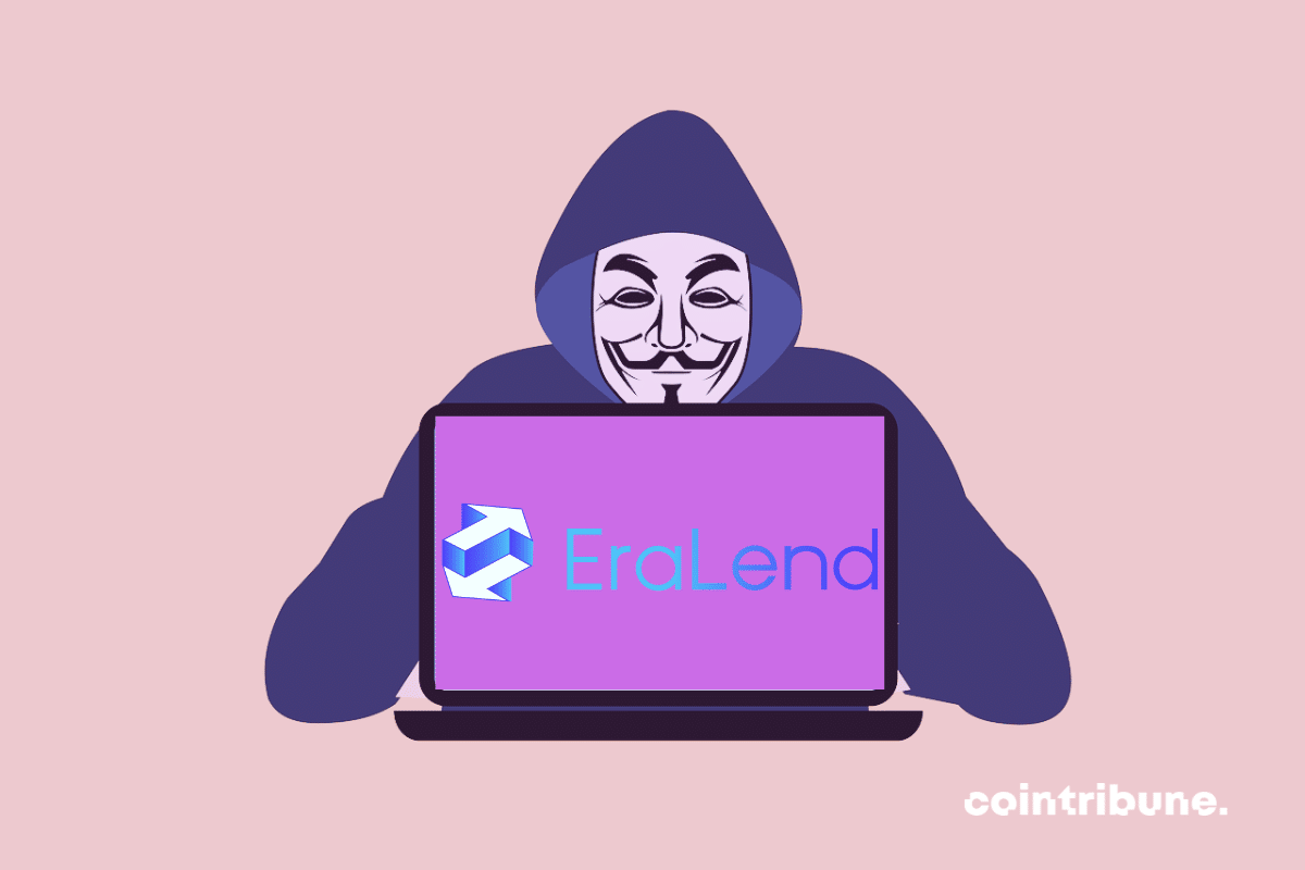 Photo de hacker et logo d'EraLend