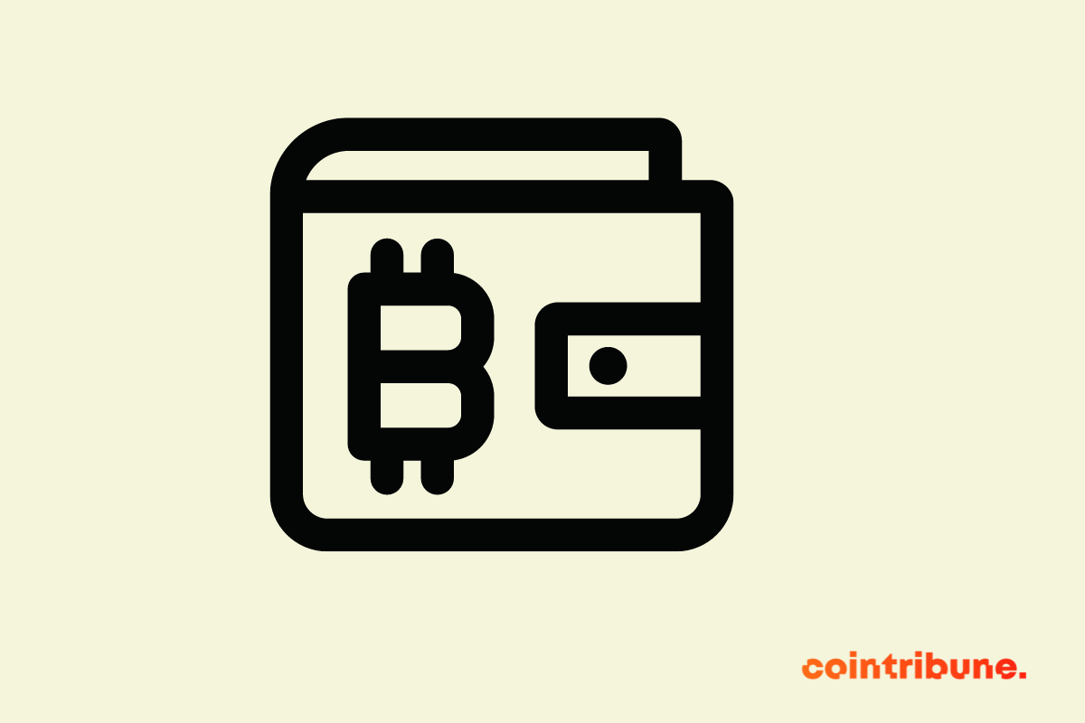 Un pictogramme représentant un portefeuille Bitcoin