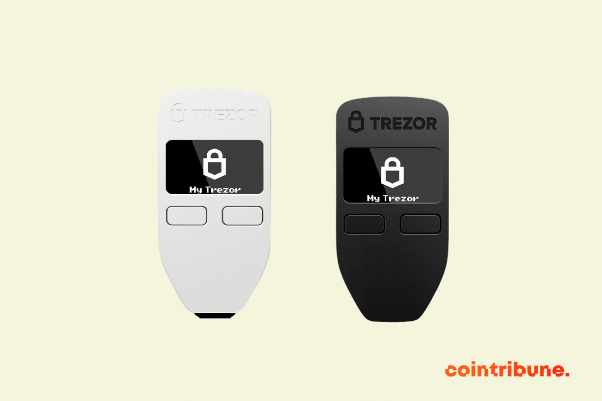 une clé Trezor One.