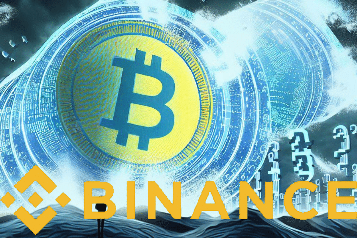 Binance : Un énorme tsunami portant le logo de Bitcoin crypto