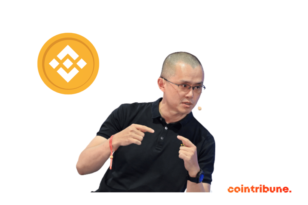 Une image du PDG de Binance Changpeng Zhao