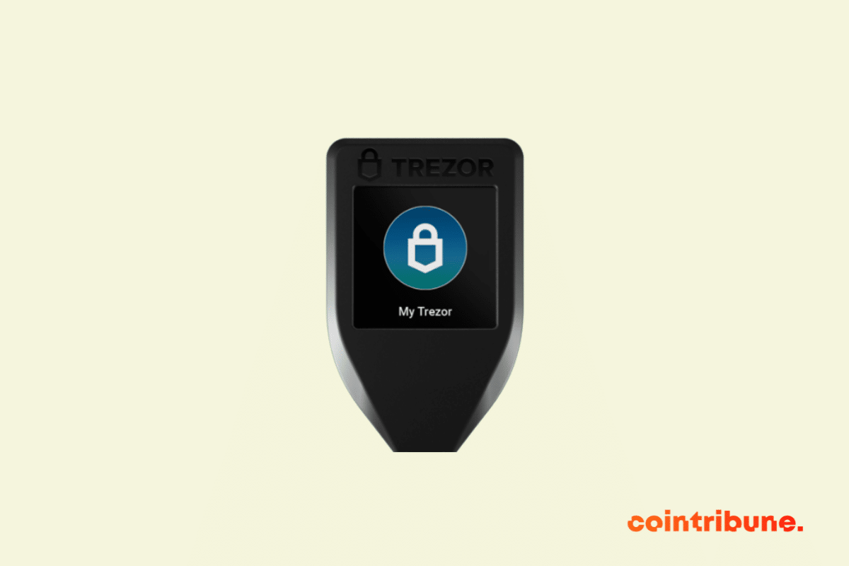 Le wallet Trezor Model T.