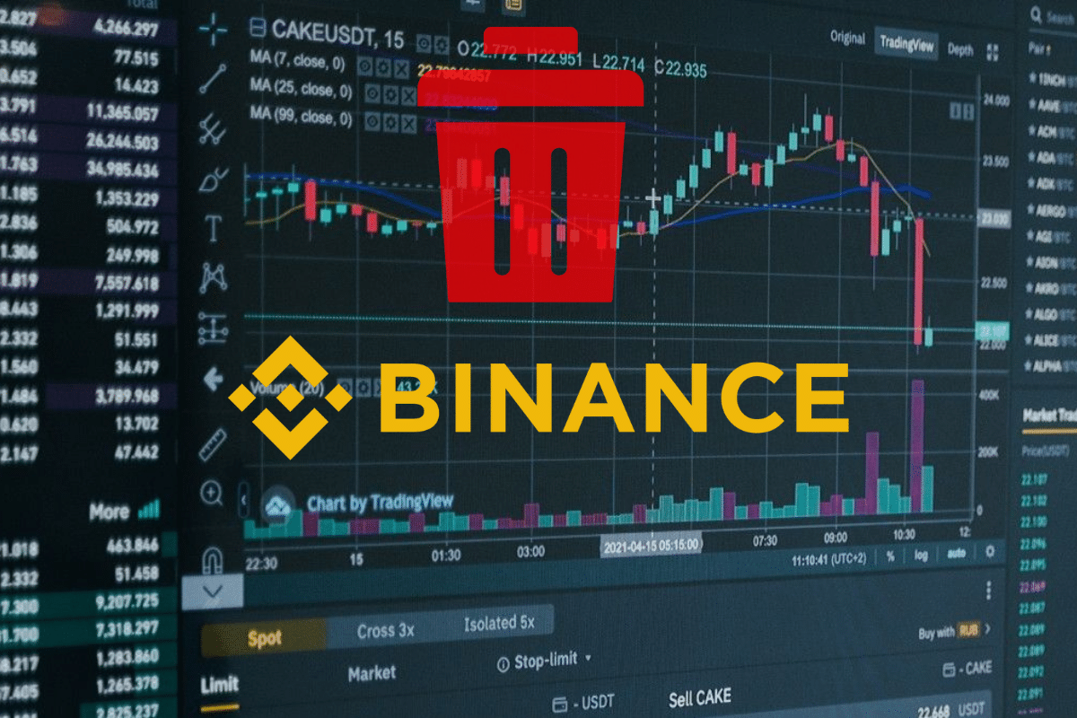 Binance removes several crypto trading pairs