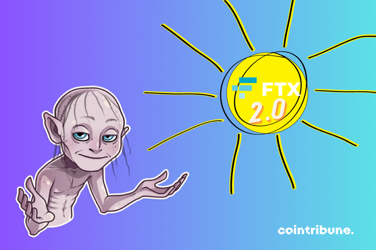 Photos de soleil et Smeagol, logo de FTX