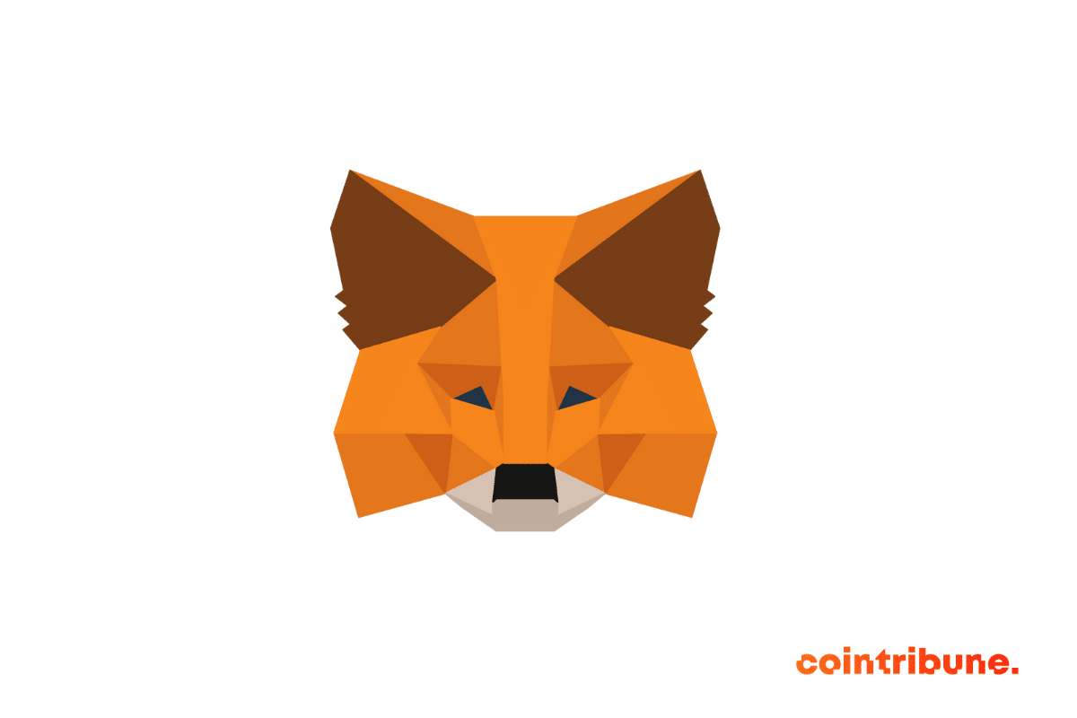 Le logo du wallet logiciel MetaMask