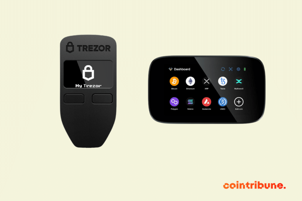 Un wallet Trezor et un wallet Ngrave