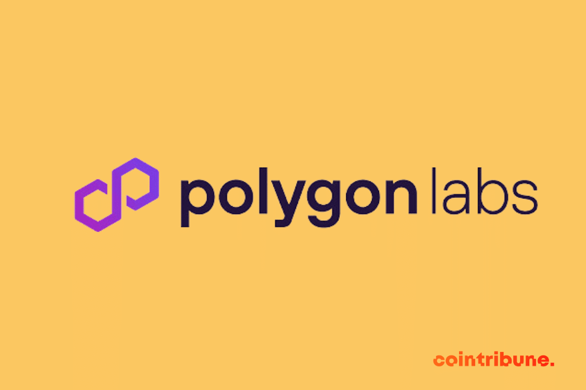 Logo de Polygon Labs qui veut améliorer la gouvernance dans le monde des cryptos avec son PIP-29