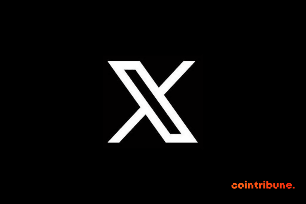 Logo de la plateforme X, anciennement Twitter, qui selon certains experts révolutionne l'écosystème crypto