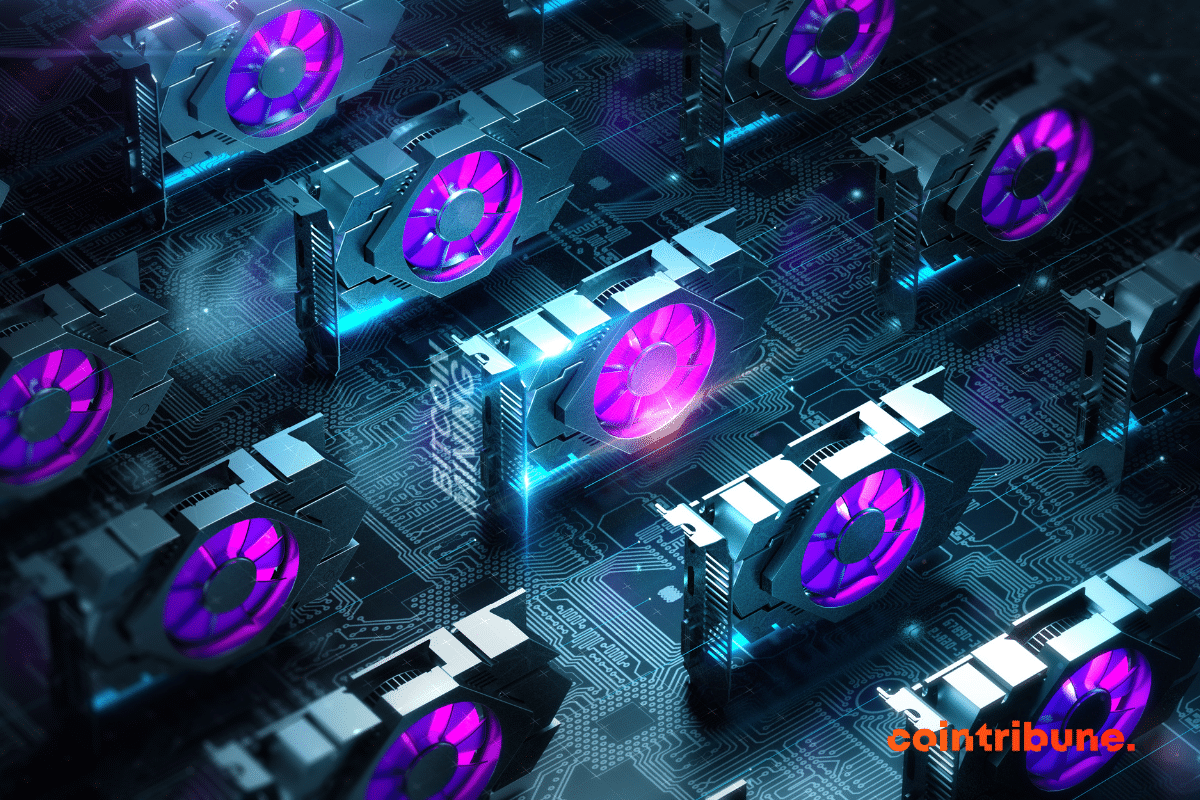 A bitcoin mining farm
