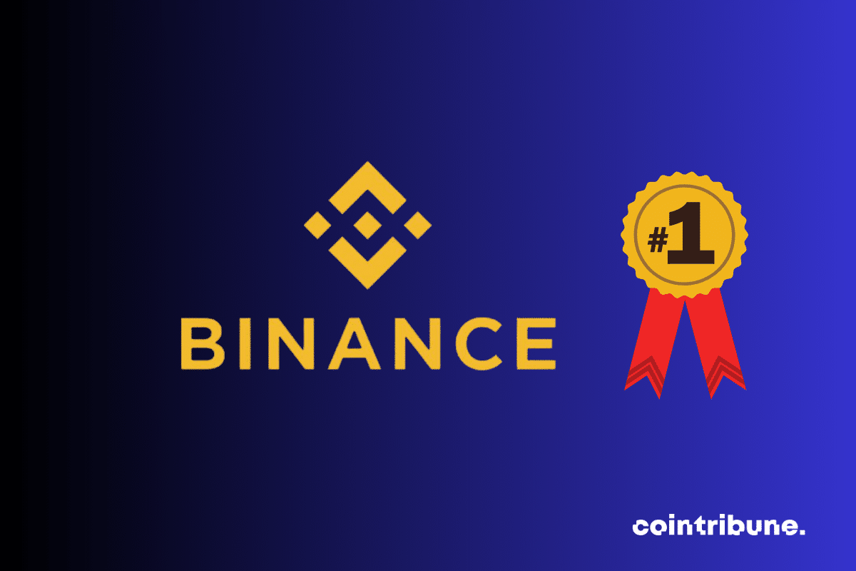 Logo de Binance, l'exchange crypto qui conserve sa suprématie malgré ses déboires judiciaires