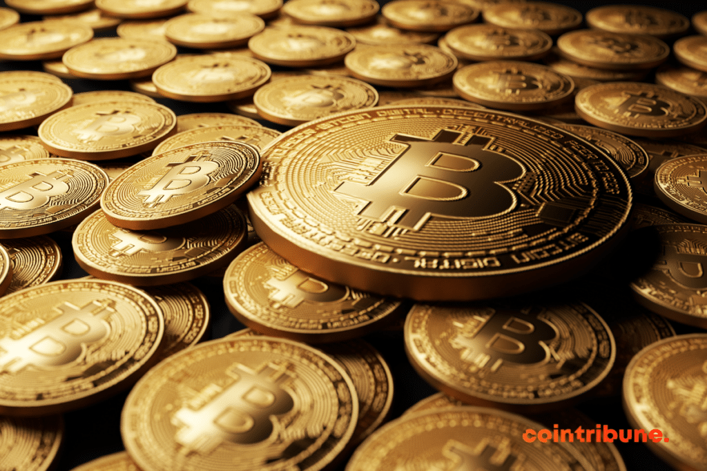 Pièces du bitcoin, la crypto phare