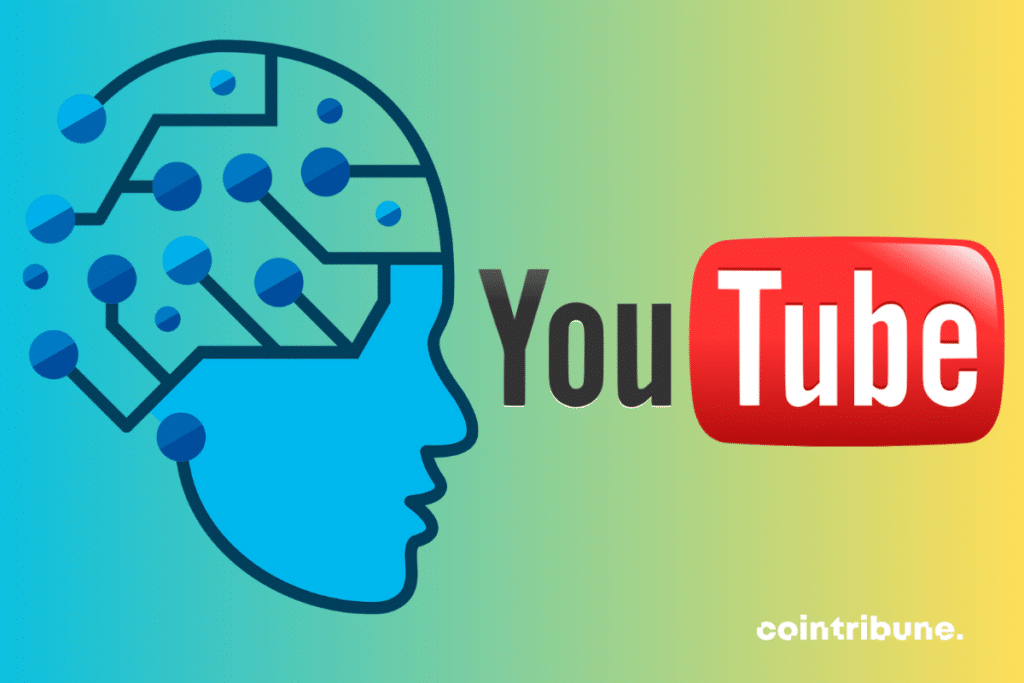 Icône Intelligence artificielle, logo de YouTube