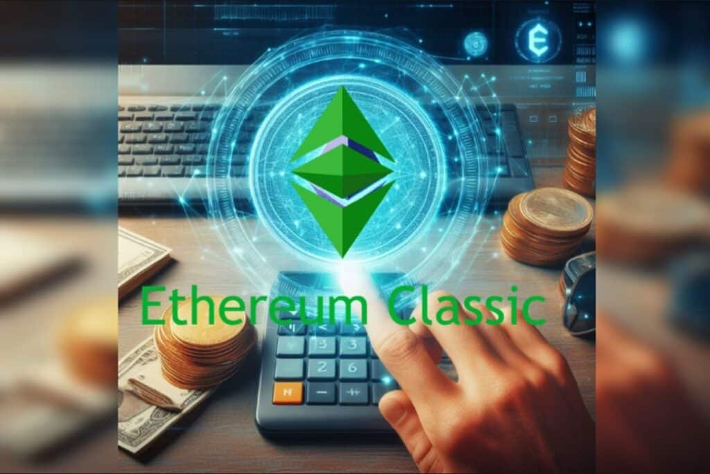 Une personne achète Ethereum Classic en cliquant sur son logo - Acheter Ethereum Classic