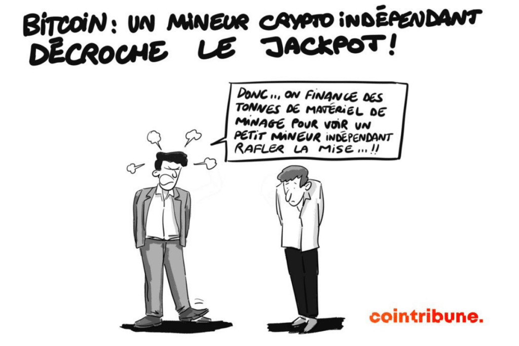 Crypto : Un mineur indépendant décroche le jackpot