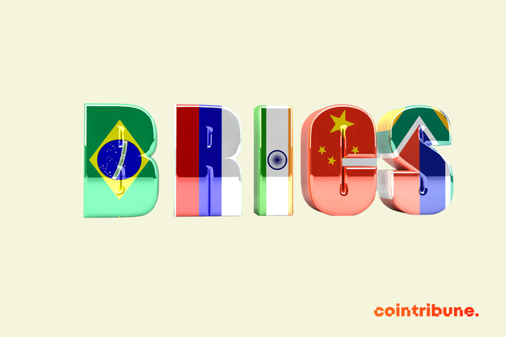 Logo des BRICS qui accueilleront de nouveaux membres en 2024