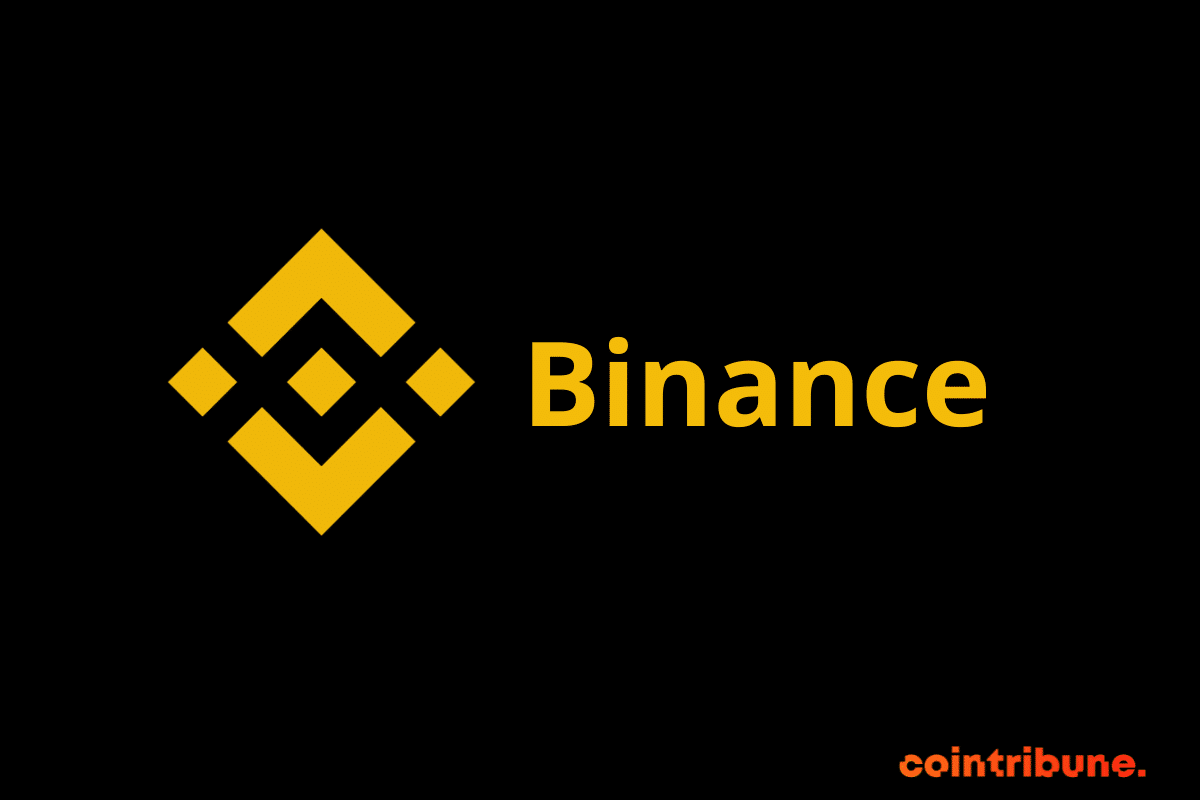 Logo de Binance, l'actuel leader des exchanges crypto