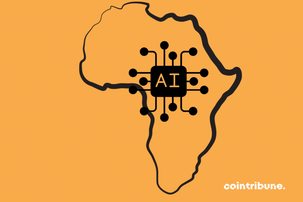 La mention IA au cœur d'une carte d'Afrique
