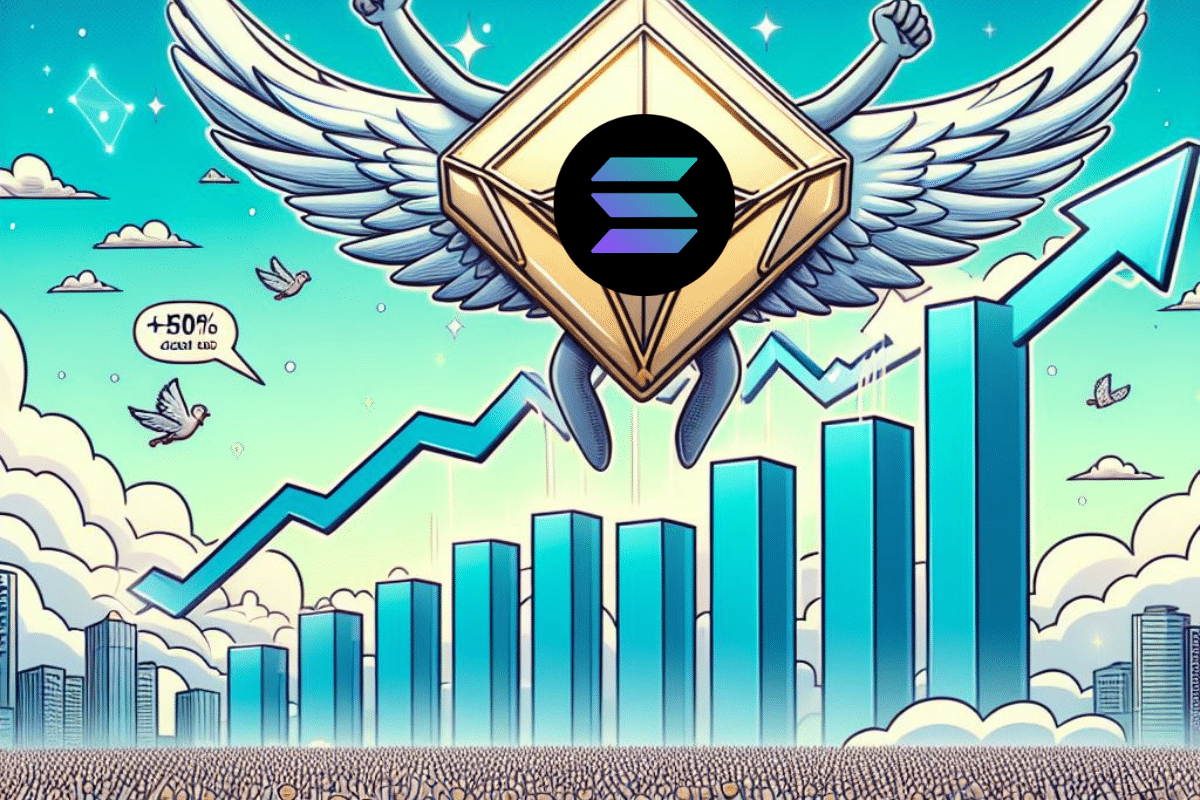 A Solana crypto bird takes flight