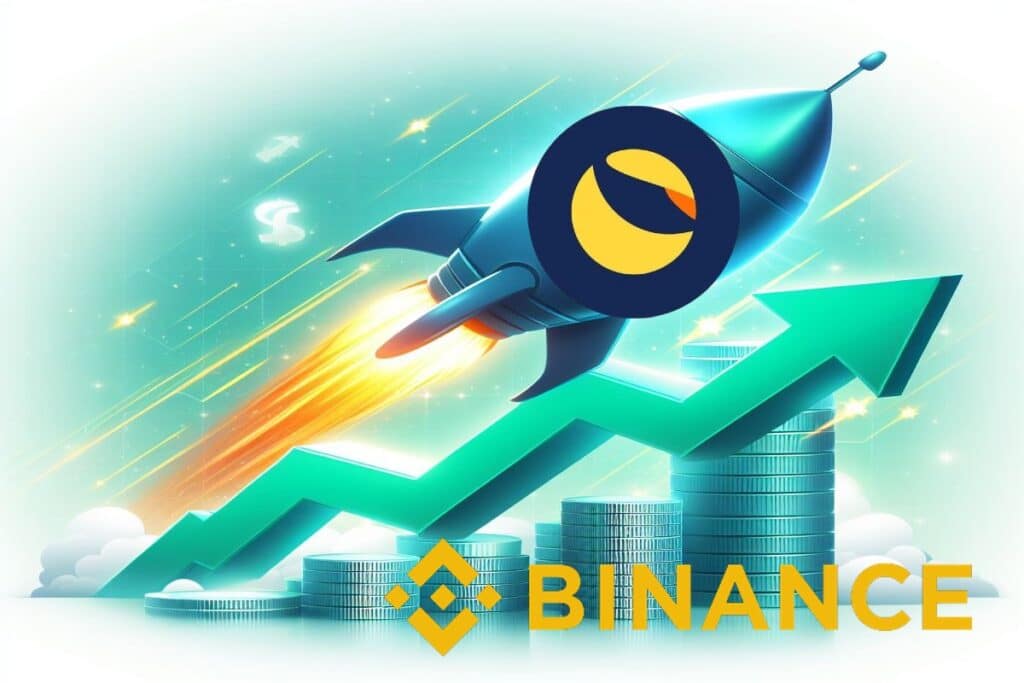 Binance - la crypto LLUNC monte en flèche grâce à Binance