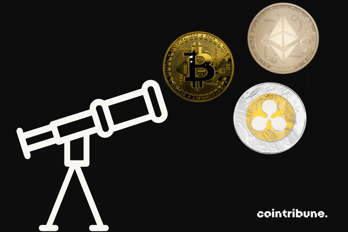 A spotlight on bitcoin, ether and XRP coins