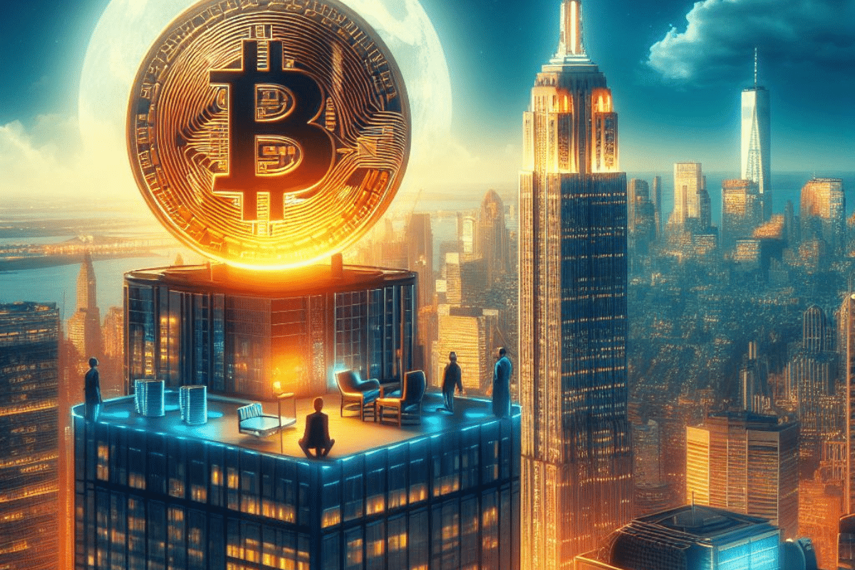 Bitcoin under a full moon