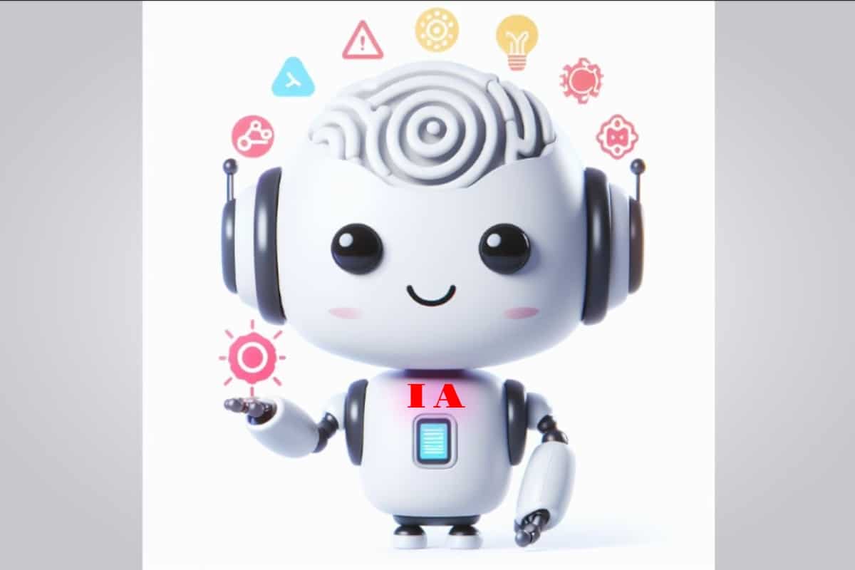 IA - un robot amical qui sourit pour représenter une IA