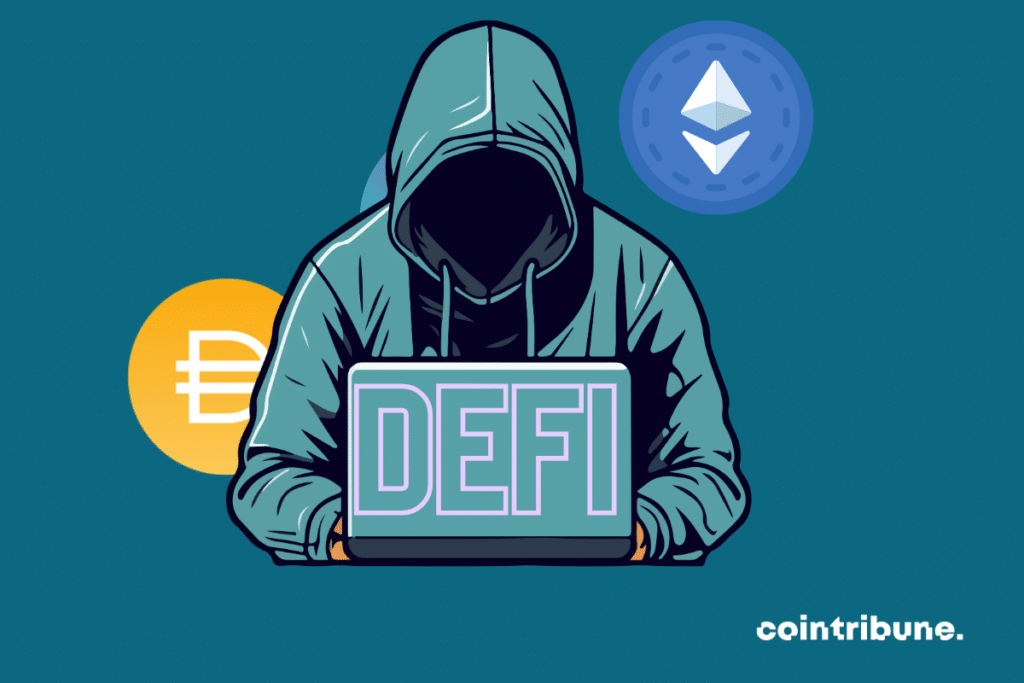 Un defraudador delante de su PC