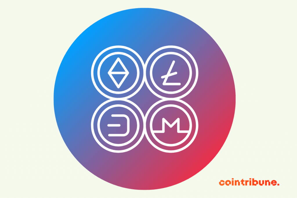 Logos de quelques altcoins phares