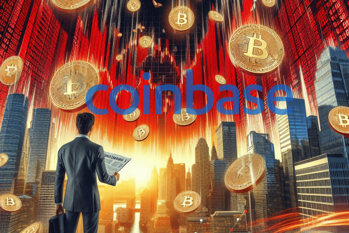 Coinbase chute avec la baisse du Bitcoin