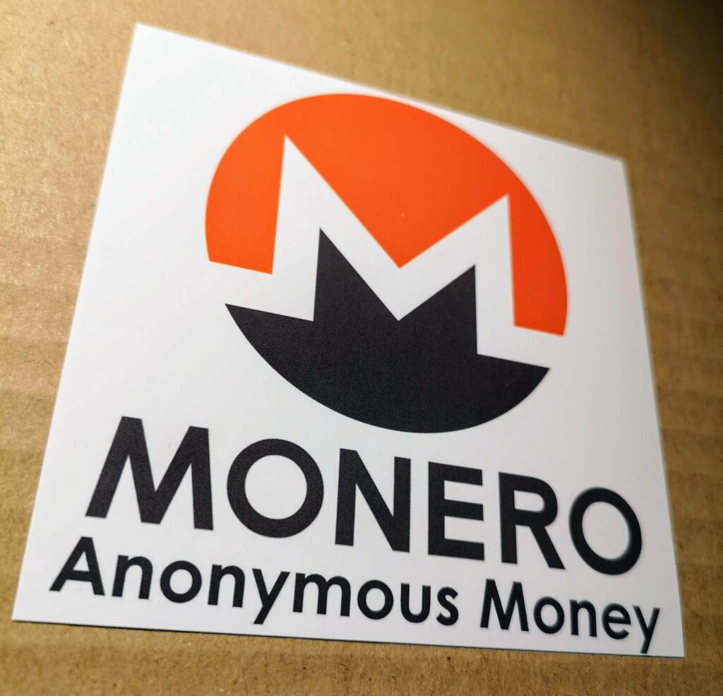 Monero logo sticker
