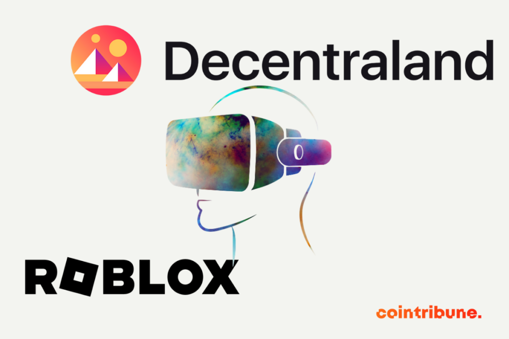 Decentraland et Roblox, deux applications metaverse phares