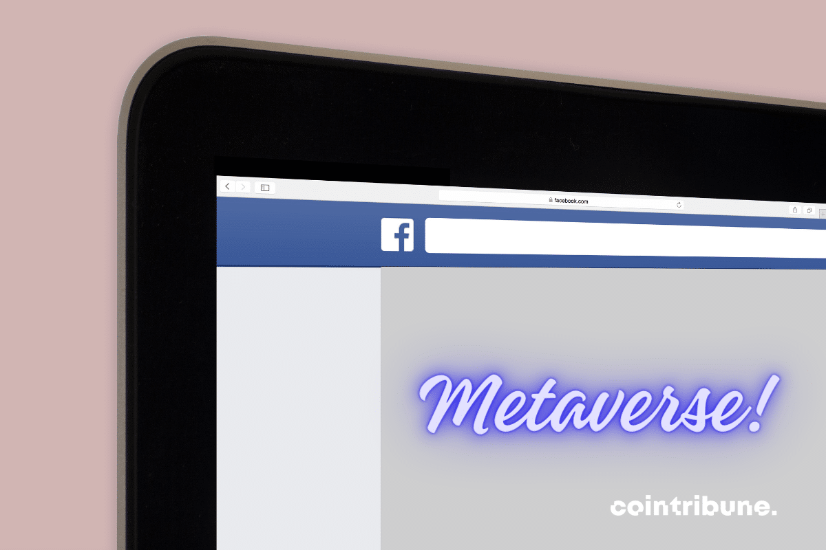 La mention "metaverse" avec en arrière plan l'interface de Facebook