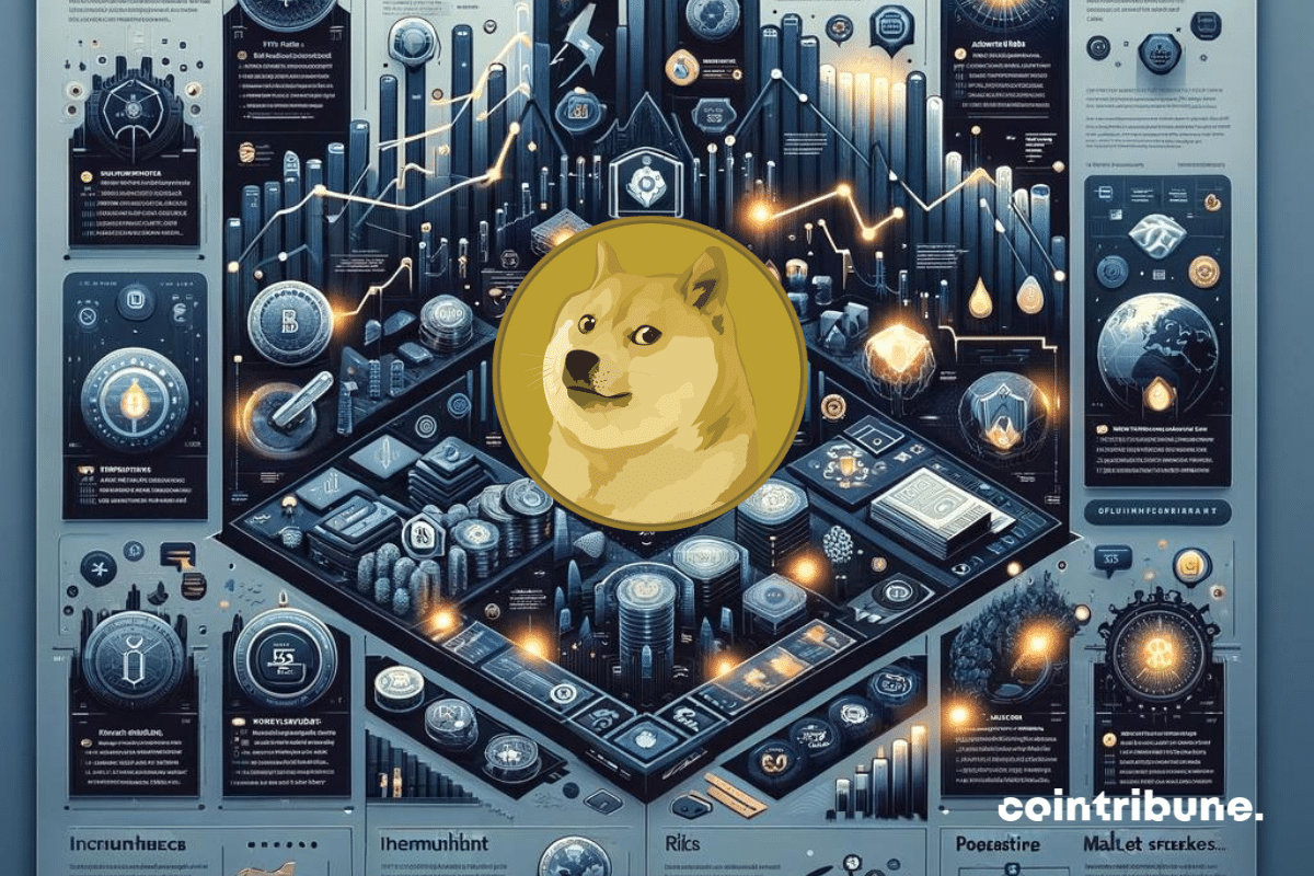 Le dogecojn, un memecoin phare