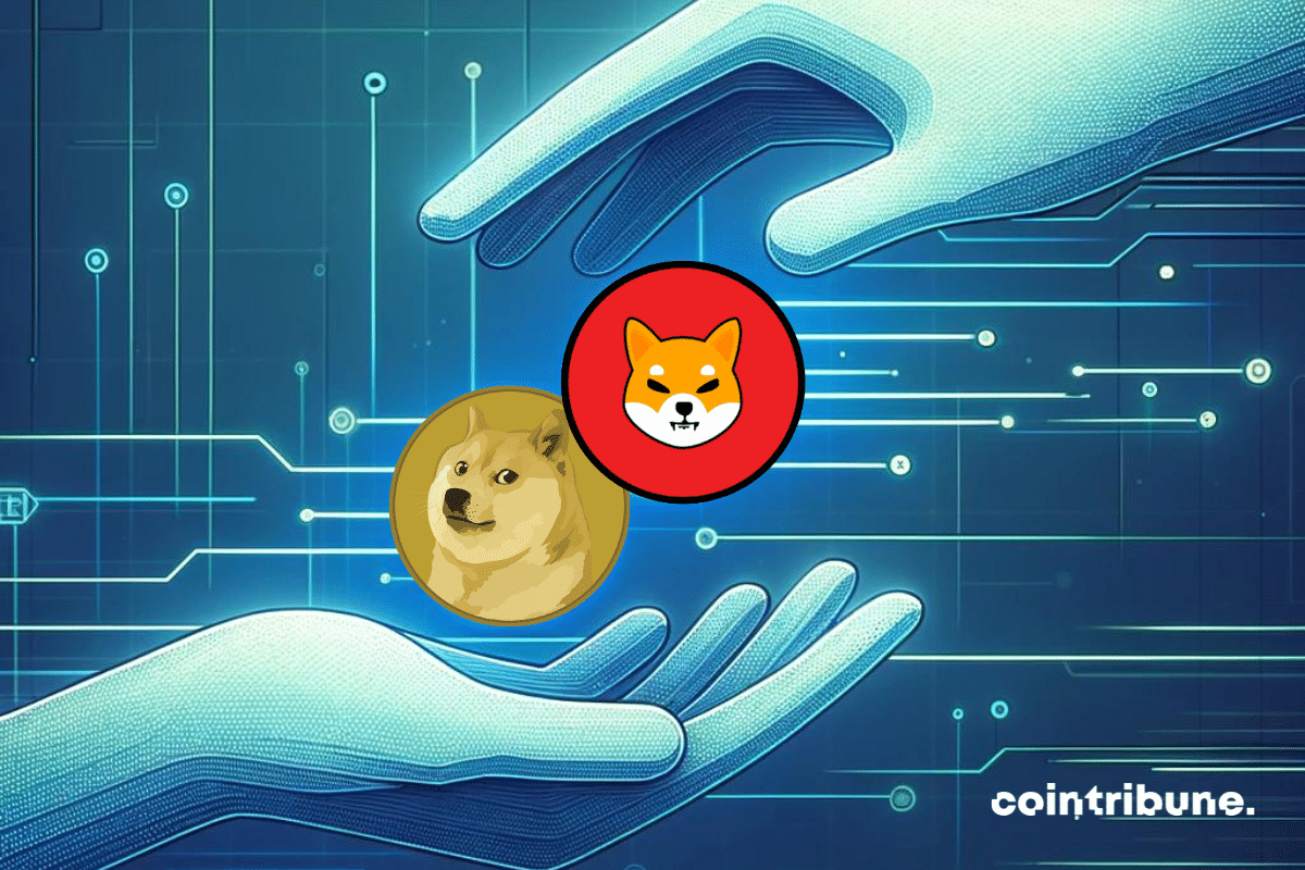 Shiba Inu et Dogecoin, deux memecoins populaires