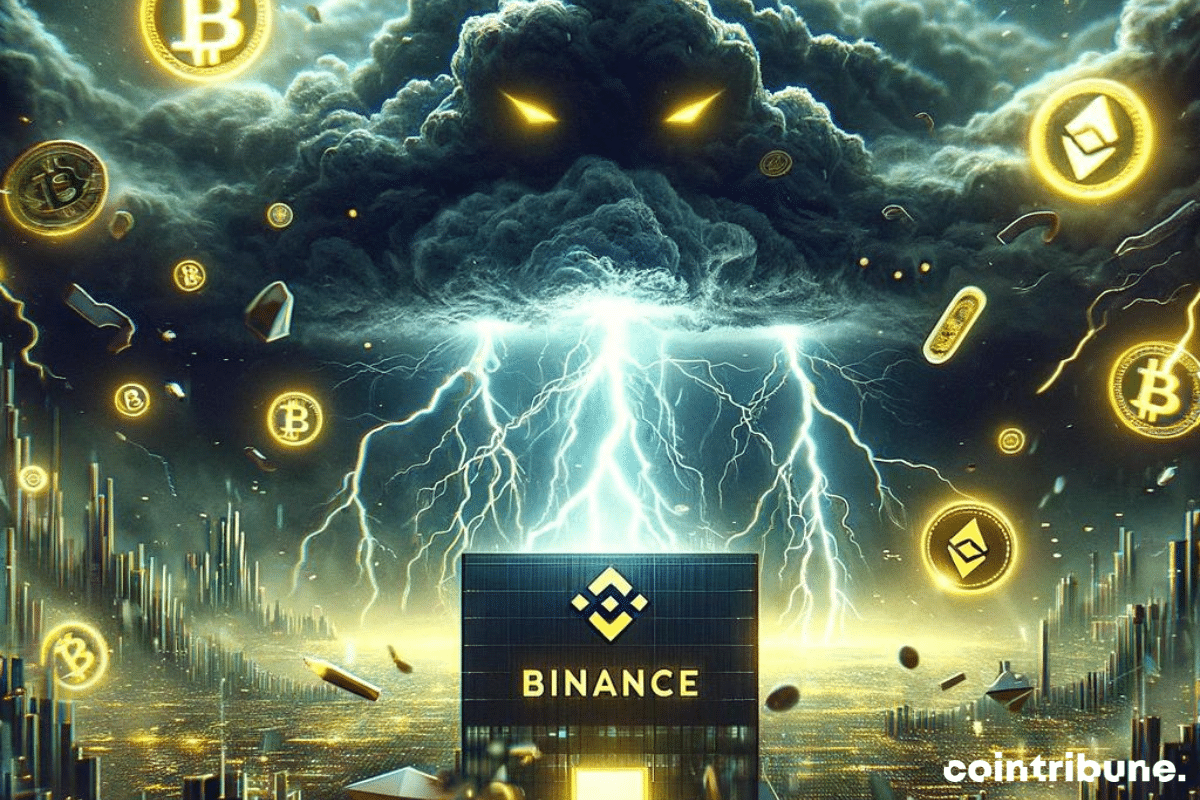 Logo de Binance, l'exchange crypto confronté à de nouveaux défis réglementaires