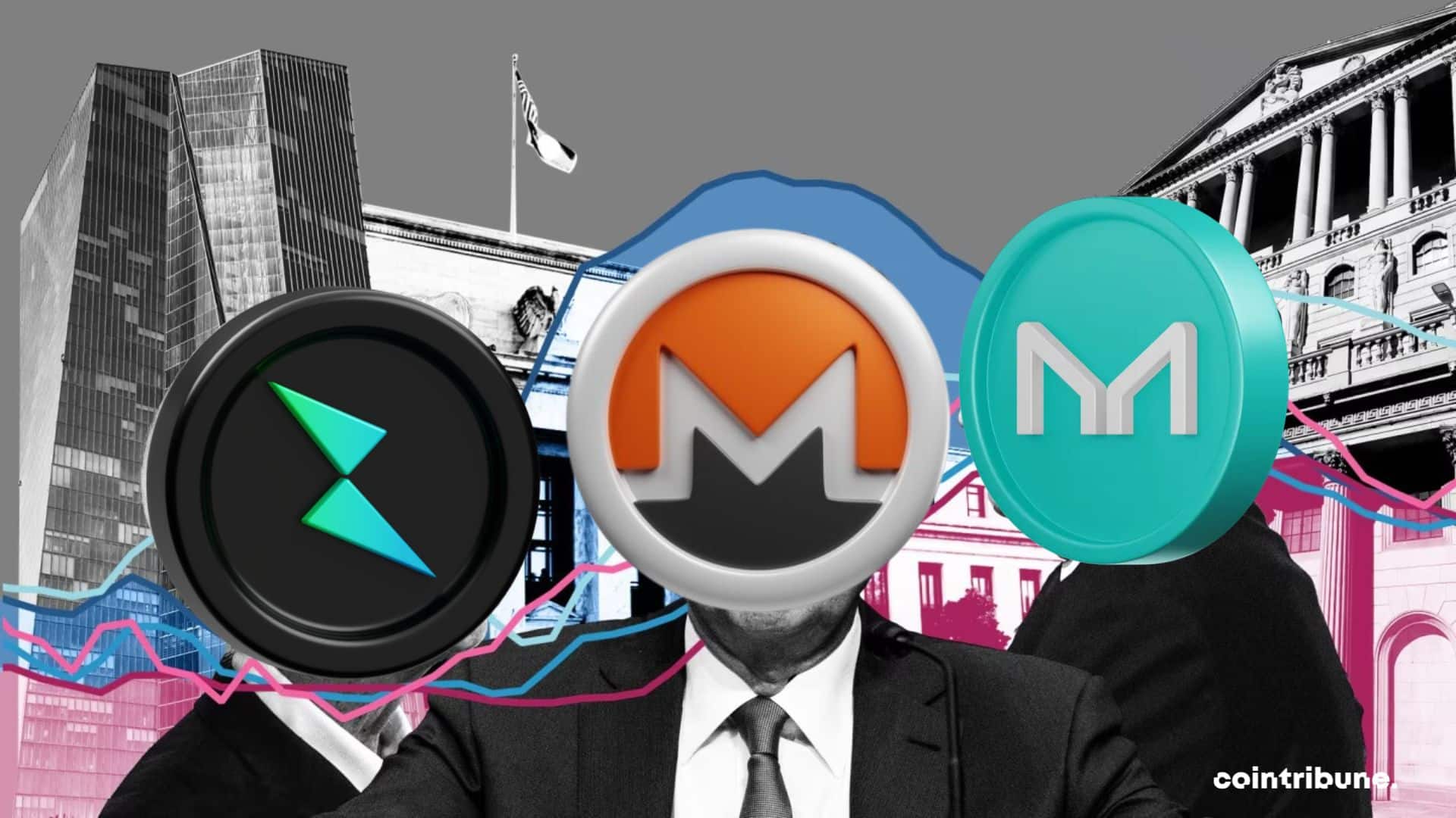 Crypto altcoins Monero THORChain Maker