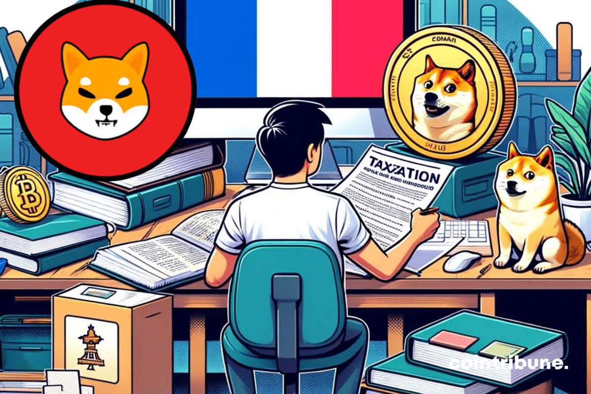 Un investisseur préparant la déclaration de ses revenus issus du trading de memecoins