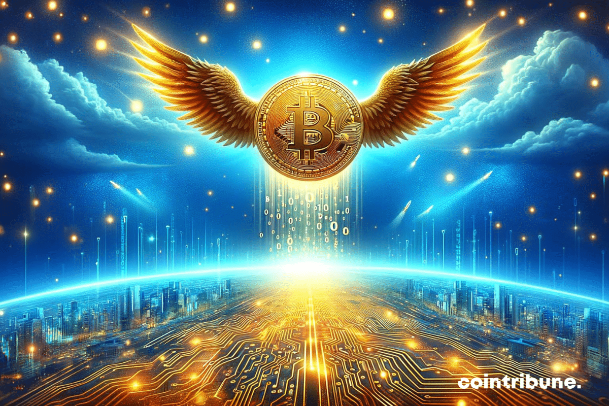 Une pièce du bitcoin, la crypto phare
