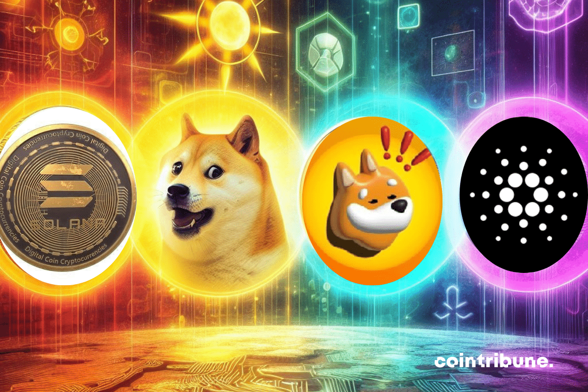 DOGE, SOL, ADA et BONK sont les cryptos du jour
