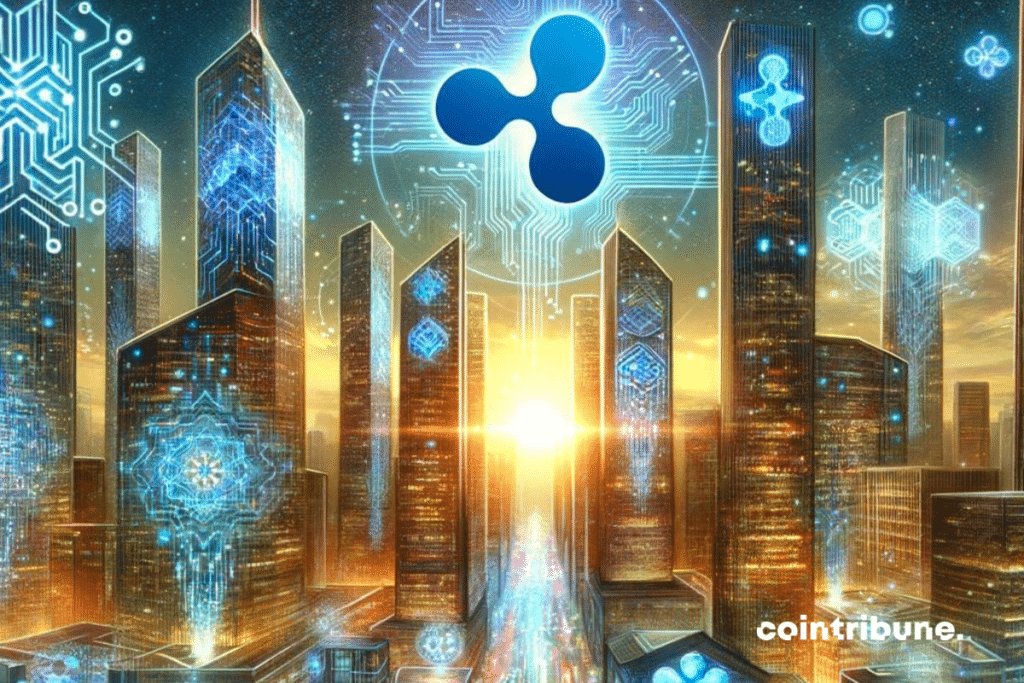 Logo de la société crypto Ripple