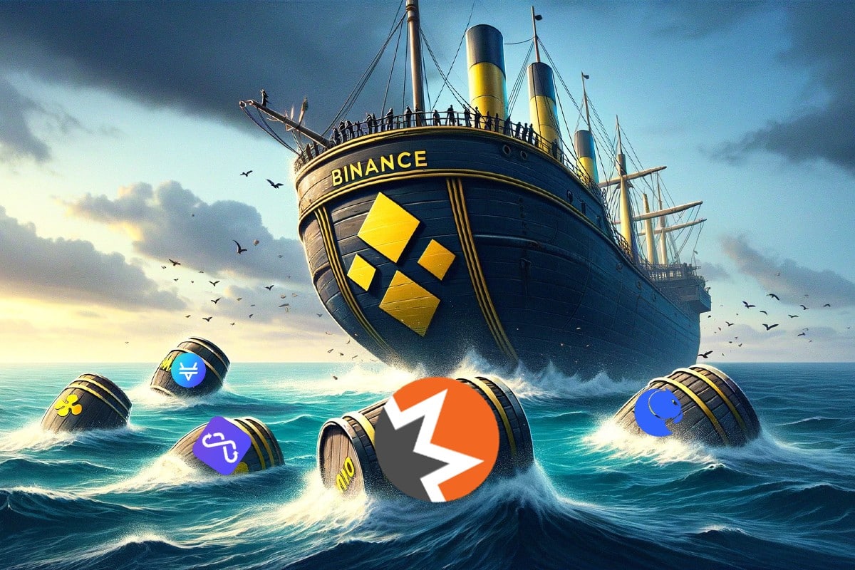 Crypto : un bateau de Binance jette des tonneau de crypto dont XRM de Monero