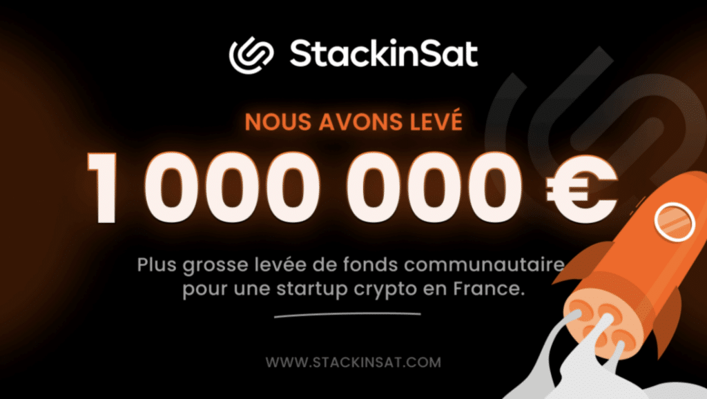 StackinSat annonce avoir levé 1 000 000 d'euros