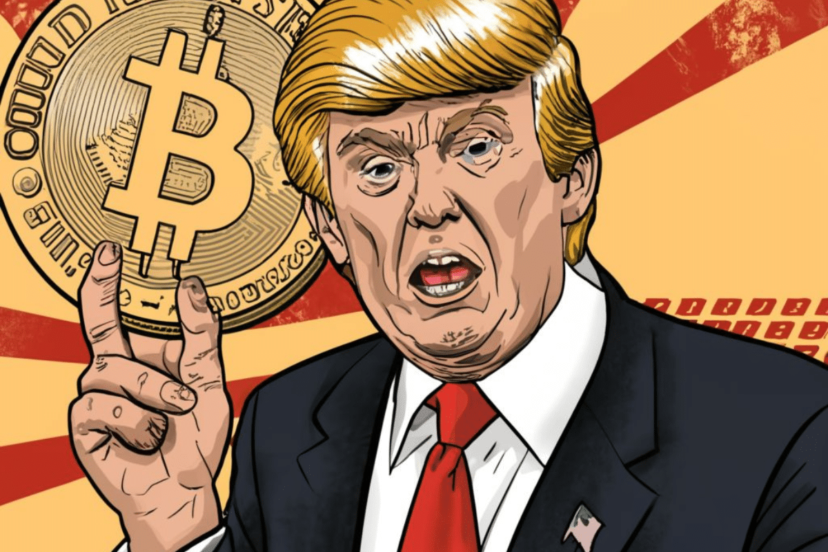 Donald Trump montre le Bitcoin