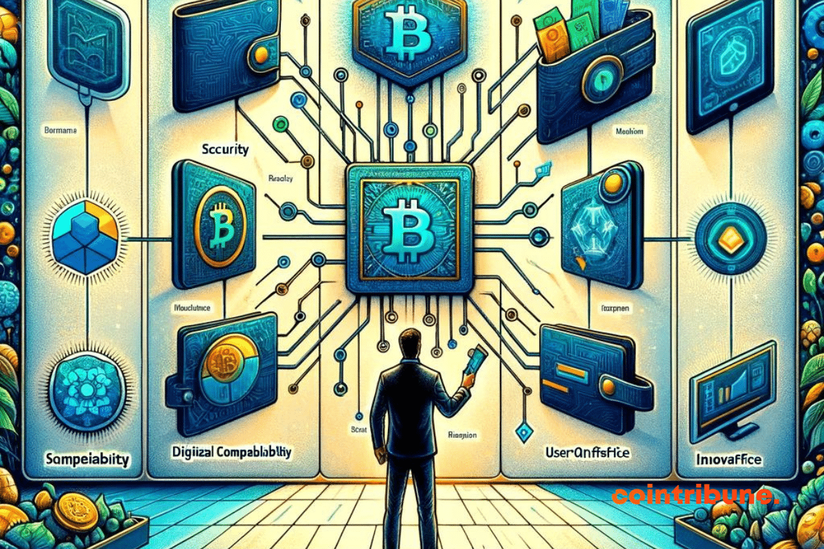 Un investisseur explorant les différentes options de Wallets Ordinals avant de faire son choix