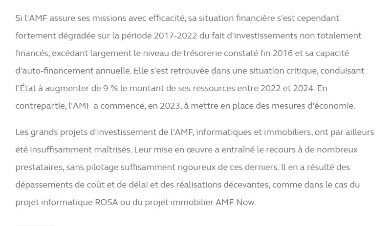 Rapport accablant : l'AMF dans la tourmente pour ses dérives financières, pointées du doigt par la Cour des Comptes.