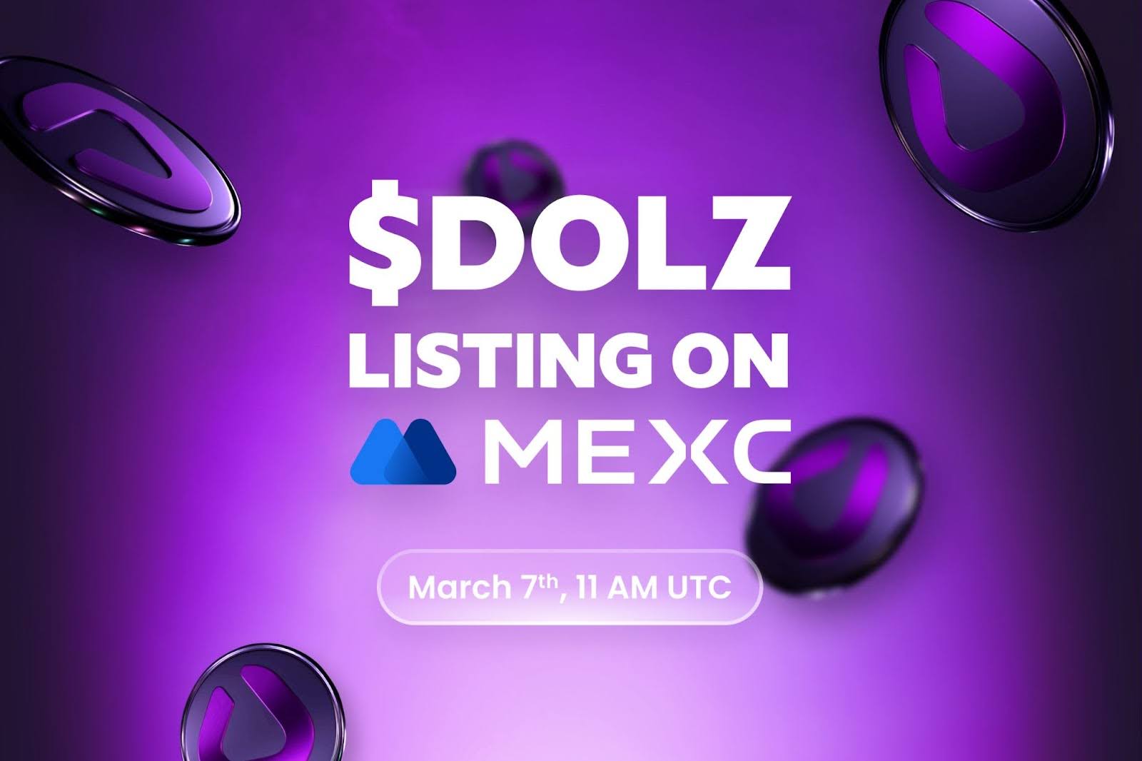 Listing crypto du $DOLZ sur MEXC le 7 mars prochain !