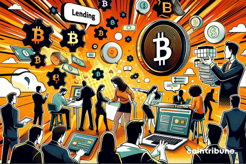 Des utilisateurs s'adonnant au lending crypto