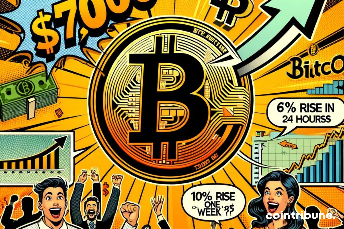 Le bitcoin atteint les 70 000 dollars